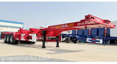40 Ft Tri Axle Container Chassis Trailer will be sent to Guam