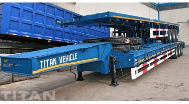 China 3 Axle 40 Ft Flat Bed Trailer will Ship to Guam