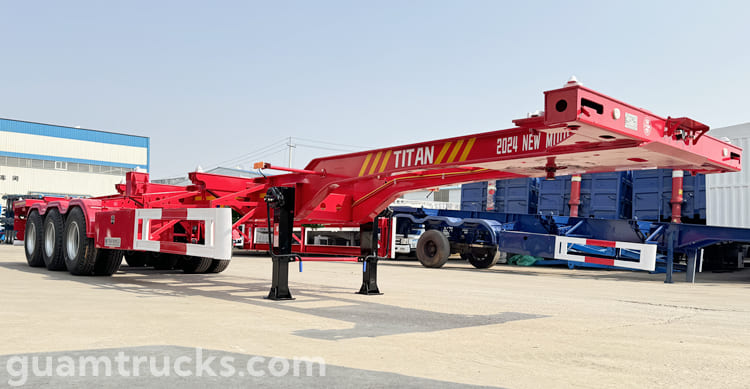 40 Ft Tri Axle Container Chassis Trailer for Sale in Guam