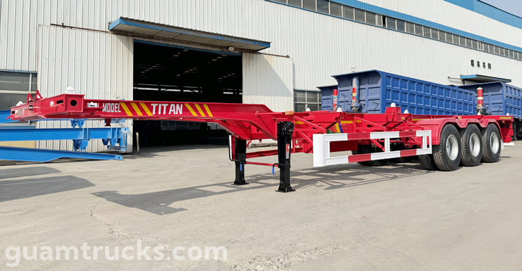 40 Ft Tri Axle Container Chassis Trailer for Sale in Guam