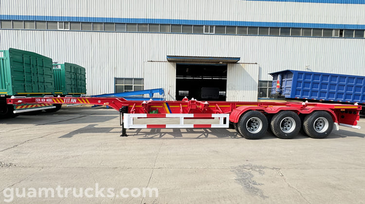 40 Ft Tri Axle Container Chassis Trailer for Sale in Guam