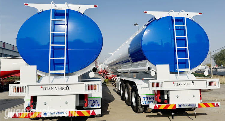 Tri Axle 45000 Liters Fuel Tanker Trailer for Sale in Guam 