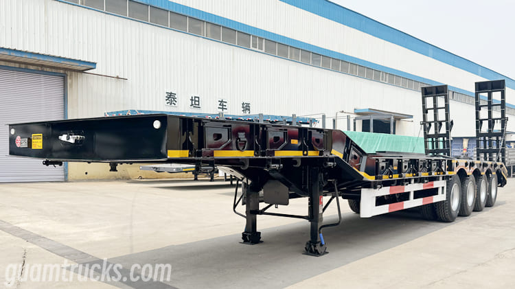 4 Axle 100 Tons Lowbed Trailer for Sale in Guam