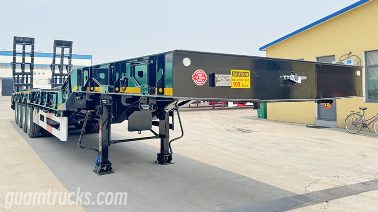 4 Axle 100 Tons Lowbed Trailer for Sale in Guam
