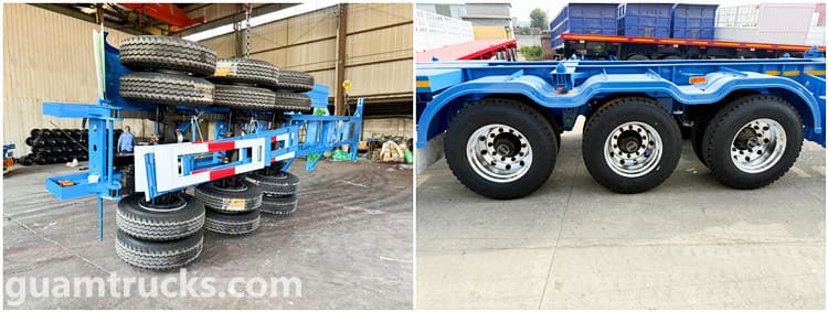 3 Axle Container Chassis Trailer for Sale in Guam