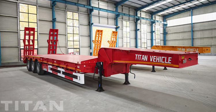 40 Feet Low Bed Trailer Truck will Ship to Guam