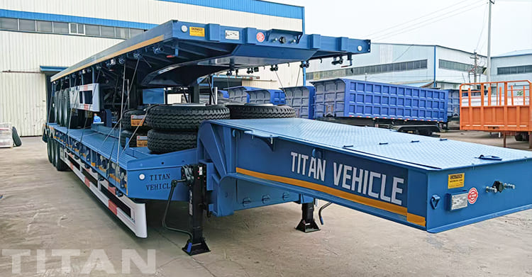 China 3 Axle 40 Ft Flat Bed Trailer for Sale in Guam