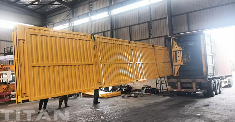 Bulk Cargo Side Wall Semi Trailer for Sale in Guam