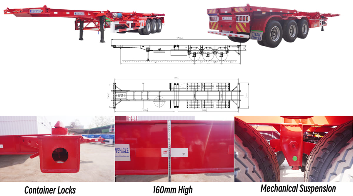 Container Chassis Trailer Price in Guam