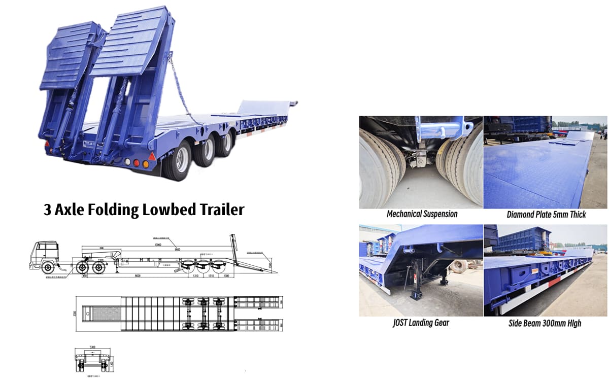 Low Bed Trailer - Lowbed Trailer for Sale in Guam