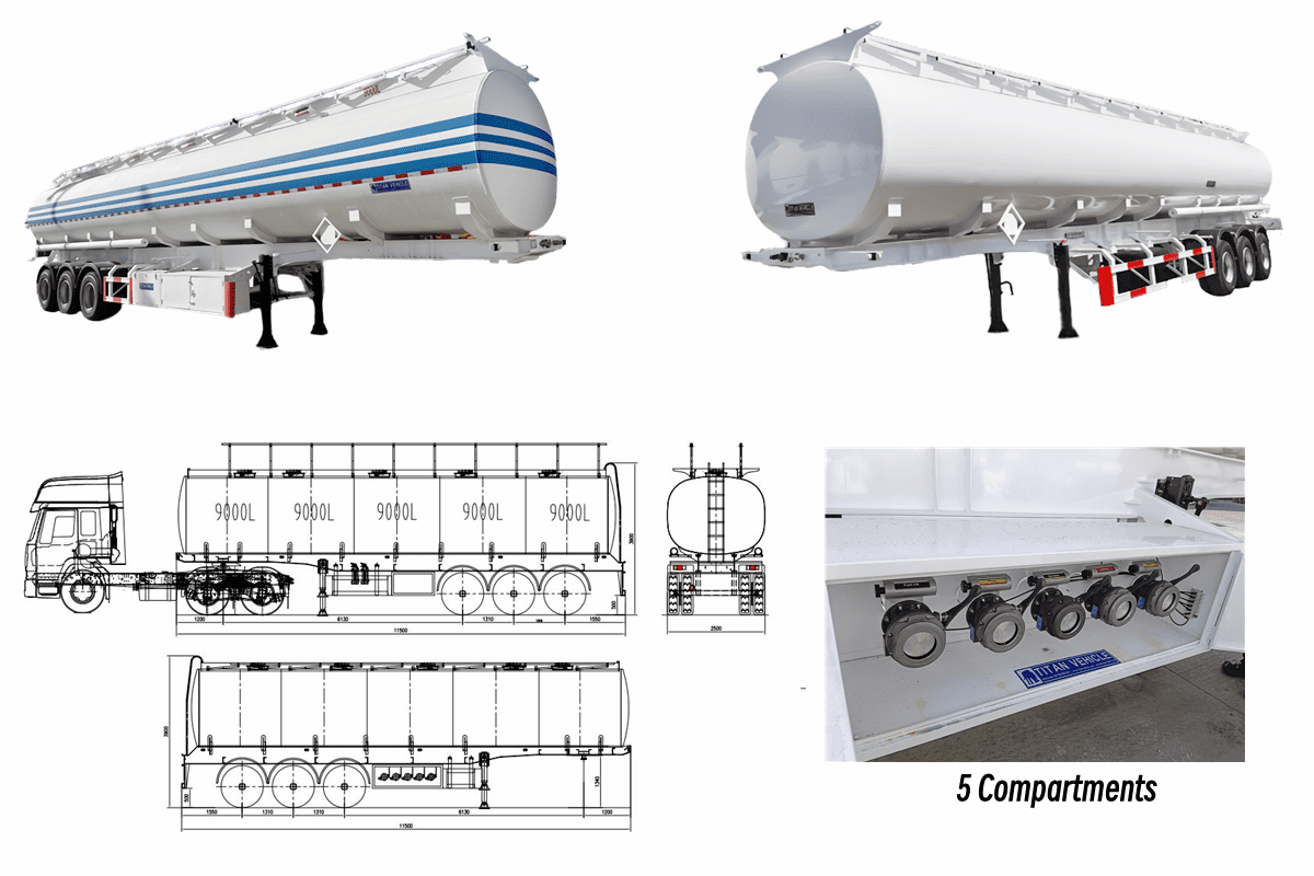 Fuel Tanker Trailer Price in Guam