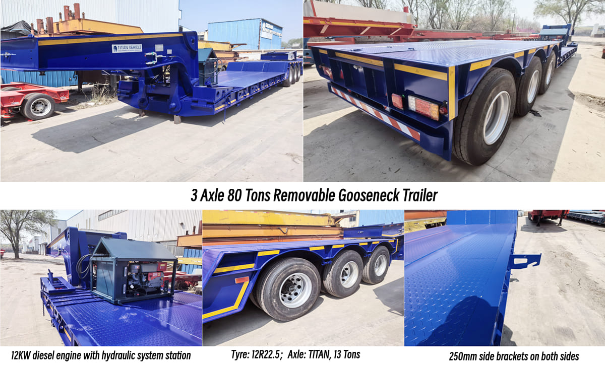 Removable Gooseneck Trailer - RGN Lowboy Trailer for Sale in Guam Agana