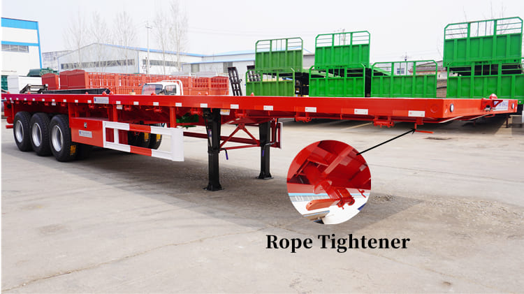 3 Axle Flatbed Semi Trailer in Guam | Flatbed Semi Truck Trailer Price in Guam Agana- 40 Foot Flatbed Trailer in Guam