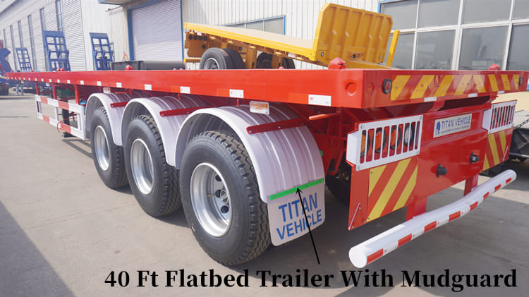 Tri Axle 40 Ft Flatbed Trailer for Sale in Guam