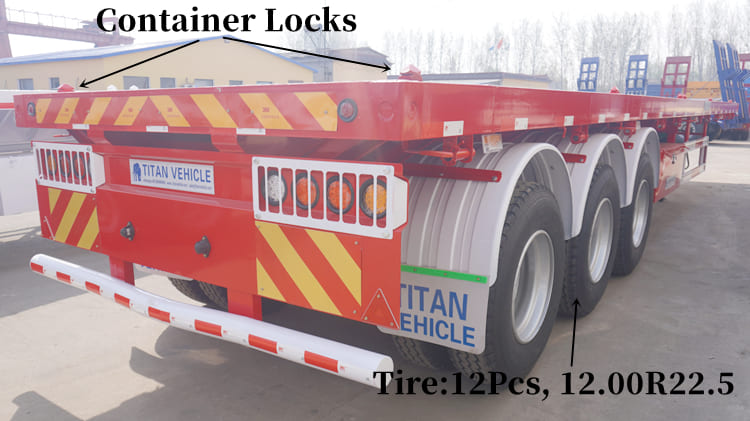 Tri Axle 40 Ft Flatbed Trailer for Sale in Guam