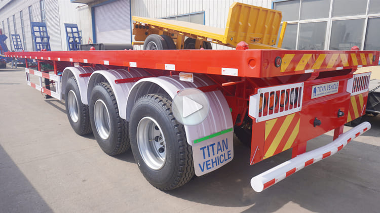 Tri Axle 40 Ft Flatbed Trailer for Sale in Guam