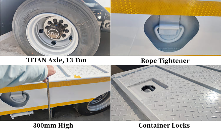 3 Axle 80 Tons Lowbed Trailer for Sale in Guam