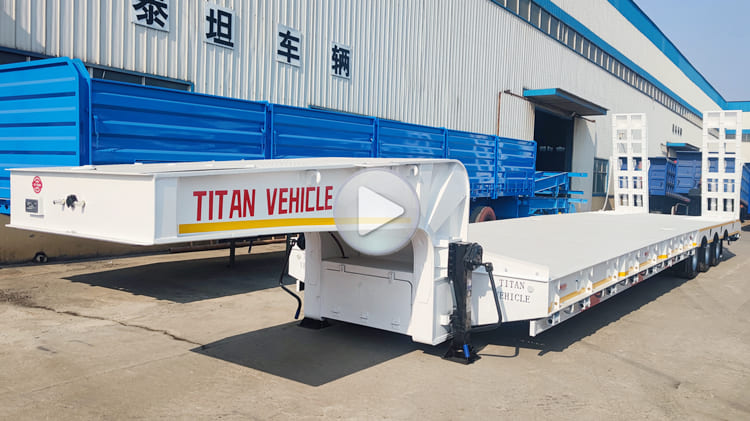 3 Axle 80 Tons Lowbed Trailer for Sale in Guam
