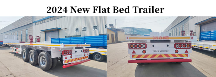 3 Axle Flatbed Truck Trailer for Sale-Flat Bed Trailer for Sale in Guam