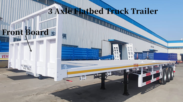 3 Axle Flatbed Truck Trailer for Sale-Flat Bed Trailer for Sale in Guam