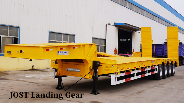 4 Axle Hydraulic Low Bed Trailer for Sale in Guam | 100 Tons Low Low Bed Trailer in Guam