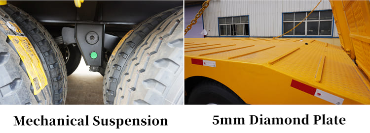 4 Axle Hydraulic Low Bed Trailer for Sale in Guam | 100 Tons Low Low Bed Trailer in Guam