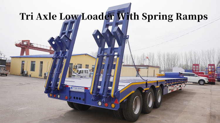 Tri Axle 60 Tons Low Loader Truck for Sale in Guam Agana
