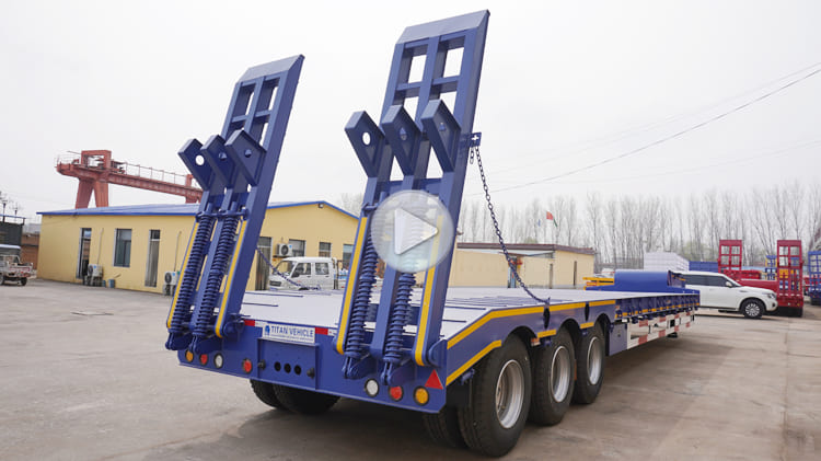 Tri Axle 60 Tons Low Loader Truck for Sale in Guam Agana