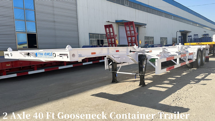 2 Axle 40 Ft Shipping Gooseneck Container Trailer for Sale in Apra Guam