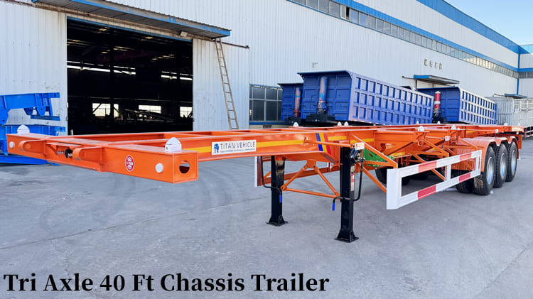 Tri Axle Chassis Trailer- 40 Ft/Foot Chassis for Sale in Guam