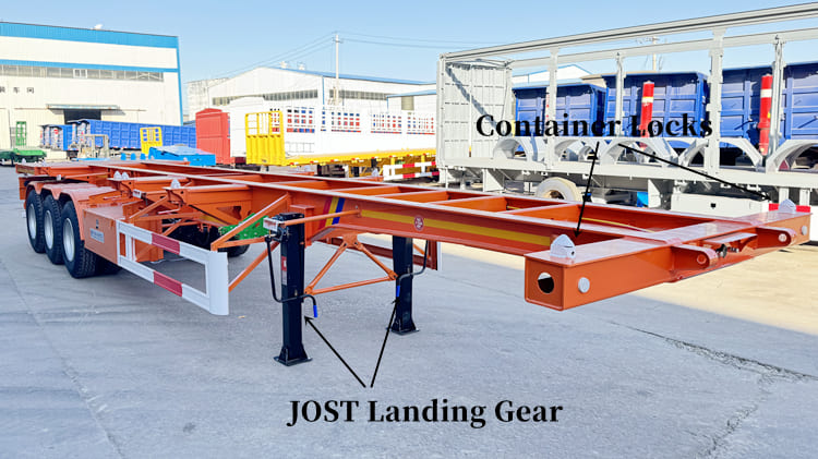 Tri Axle Chassis Trailer- 40 Ft/Foot Chassis for Sale in Guam