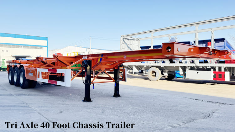 Tri Axle Chassis Trailer- 40 Ft/Foot Chassis for Sale in Guam