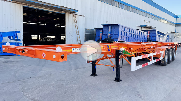 Tri Axle 40 Ft Chassis Trailer for Sale in Guam