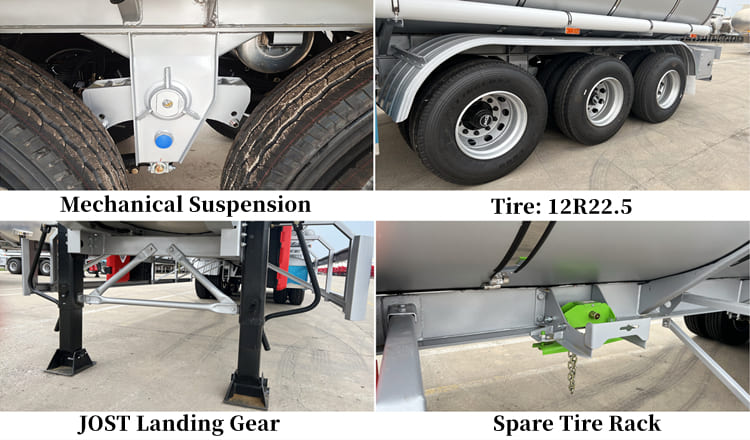 3 Axle 40000 Liters Stainless Tanker Petrol Tanker Price in Guam