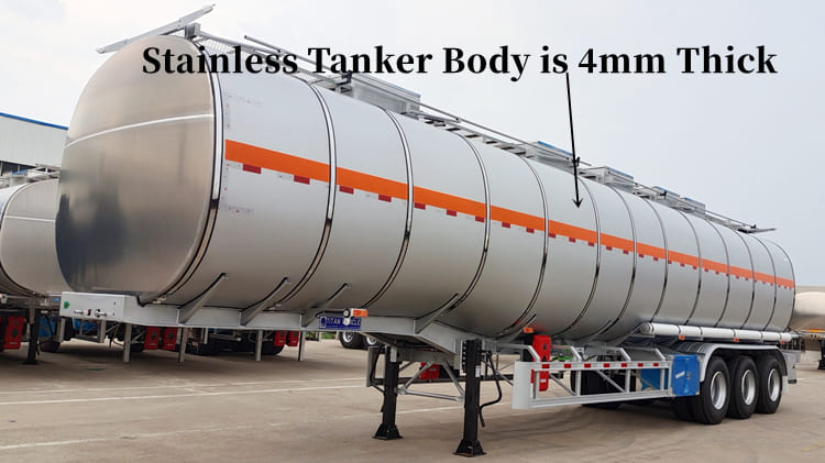 3 Axle 40000 Liters Stainless Tanker Petrol Tanker Price in Guam