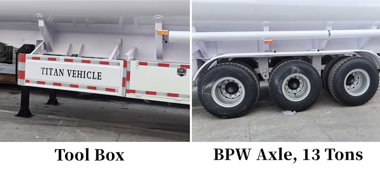 50000 Liters Diesel Tanker for Sale in Guam- 3 Axle Diesel Fuel Tanker in Agana