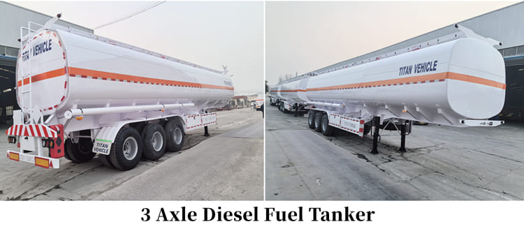 50000 Liters Diesel Tanker for Sale in Guam- 3 Axle Diesel Fuel Tanker in Agana