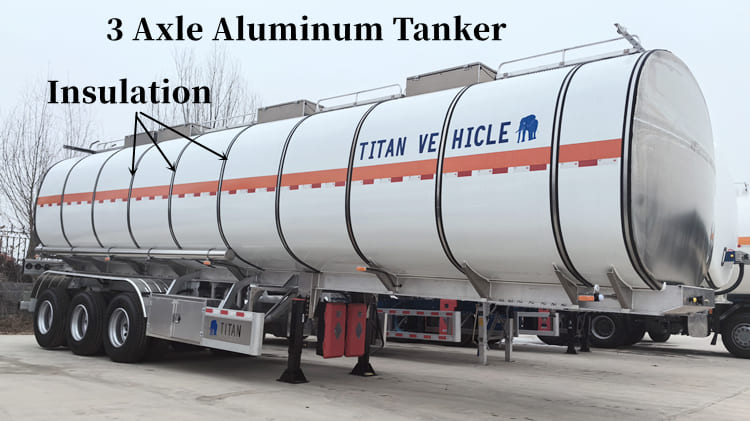 3 Axle Aluminum Tanker- Fuel Tanker Price in Guam