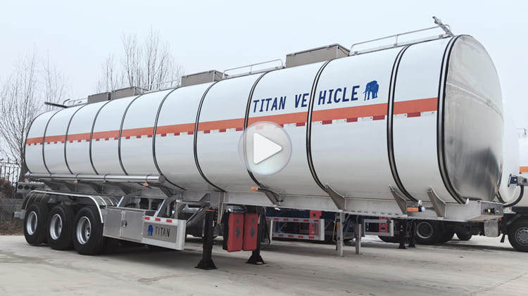3 Axle Aluminum Tanker- Fuel Tanker Price in Guam
