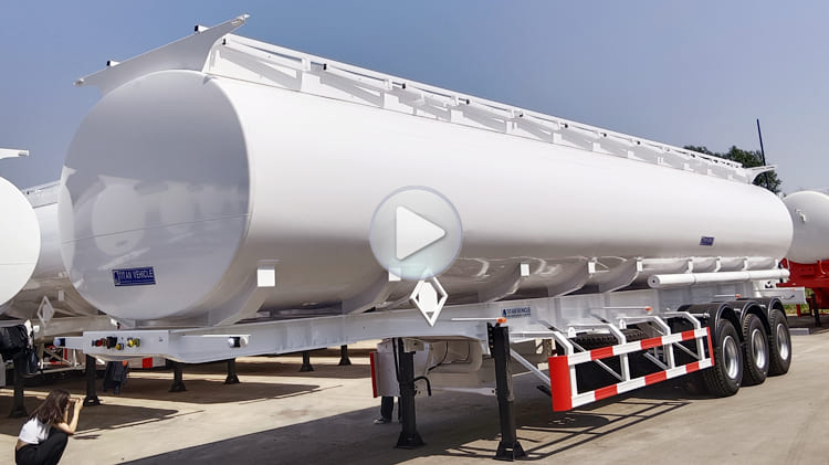 Tri Axle 45000 Liters Fuel Tanker Trailer for Sale in Guam