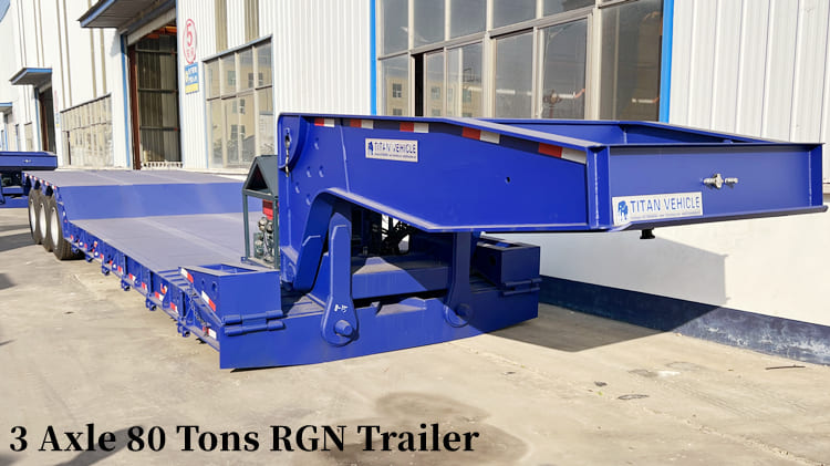 3 Axle 80 Tons RGN Trailer for Sale in Guam Agana