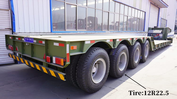 4 Axle 100 Tons RGN Lowboy Trailer- Detachable Lowboy Trailer for Sale in Guam Apra