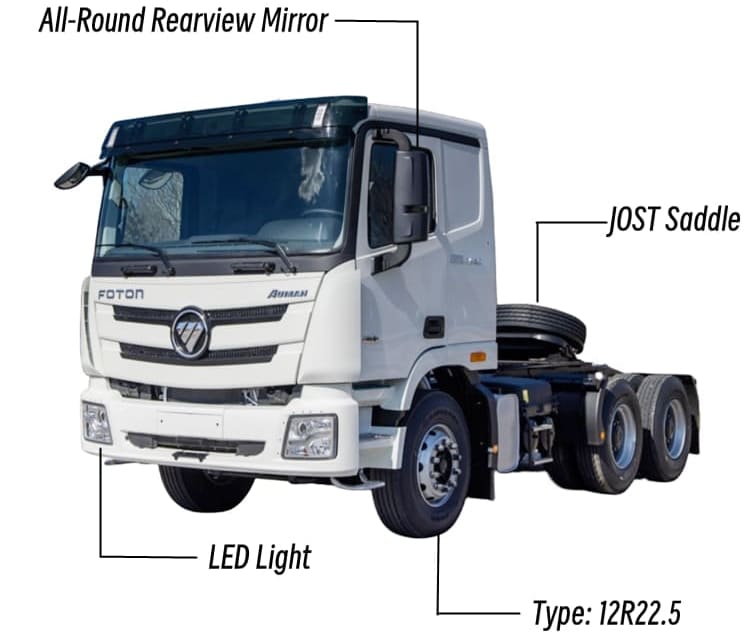 Foton Auman GTL 6x4 Truck Price in Guam