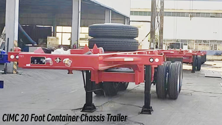 CIMC Trialer 20 Foot Container Chassis for Sale in Guam - CIMC Container Chassis Trailer in Guam