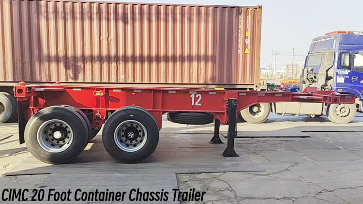 CIMC Trialer 20 Foot Container Chassis for Sale in Guam - CIMC Container Chassis Trailer in Guam