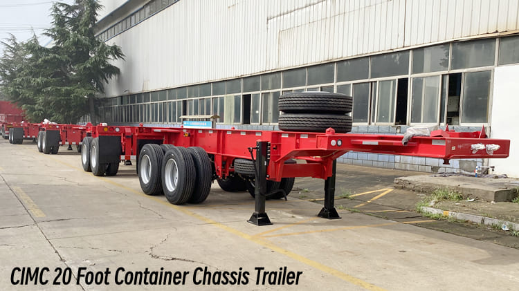 CIMC Trialer 20 Foot Container Chassis for Sale in Guam - CIMC Container Chassis Trailer in Guam