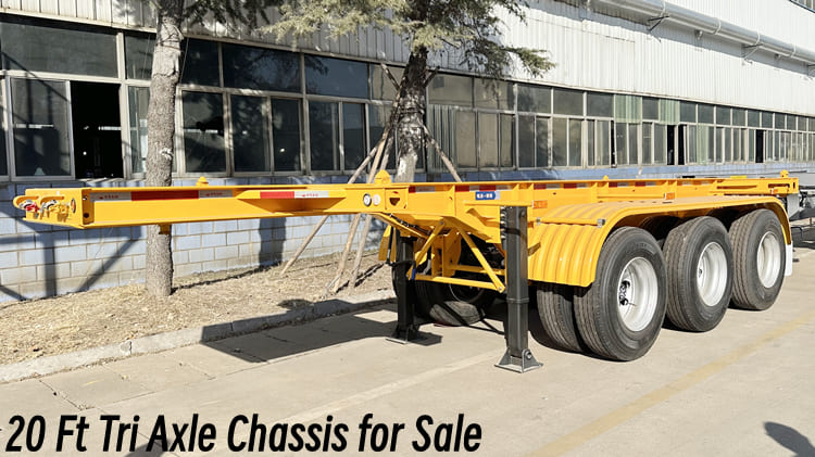 CIMC 20 Ft Tri Axle Chassis for Sale- CIMC Chassis in Guam Agana