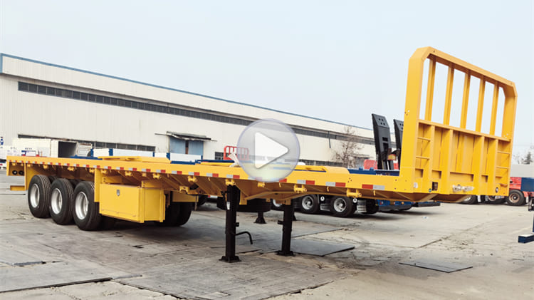 3 Axle 40 Feet Flatbed Trailer-CIMC Trailer Price in Guam 