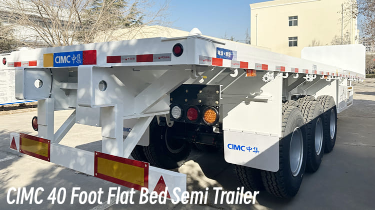 CIMC Flat Bed Semi Trailer 40 Foot Flat Bed Trailer for Sale in Guam