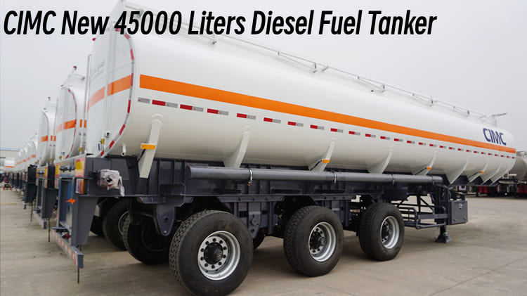 CIMC New 45000 Liters Diesel Fuel Tanker for Sale Price in Guam